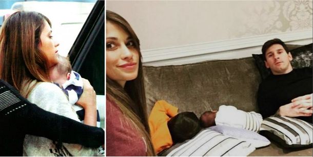 Antonella Roccuzzo se tatuó el nombre de Mateo, su segundo hijo con Messi