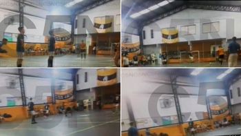 Un video muestra el momento de la agresión al entrenador de Munro Un video muestra el momento de la agresión al entrenador de Munro