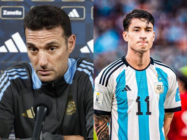 Scaloni bajó el tono al reclamo del representante de Soulé: la tajante frase sobre su futuro