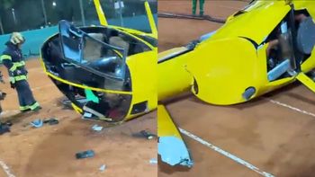 impactantes videos del helicoptero que cayo en una cancha de tenis en la ciudad impactantes videos del helicoptero que cayo en una cancha de tenis en la ciudad