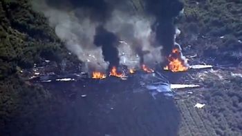 Se estrelló un avión de la marina estadounidense en Mississipi Se estrelló un avión de la marina estadounidense en Mississipi