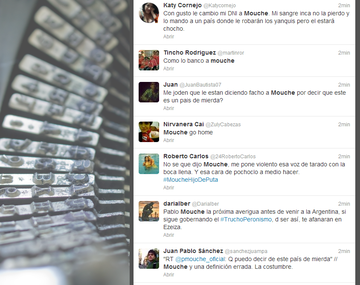 Las polémicas palabras de Mouche explotaron en Twitter