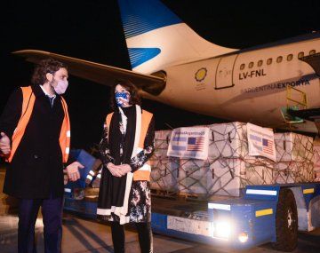 Santiago Cafiero agradeció a Estados Unidos por la donación de 3