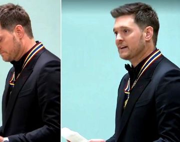 Michael Bublé en su primera aparición pública tras casi 9 meses