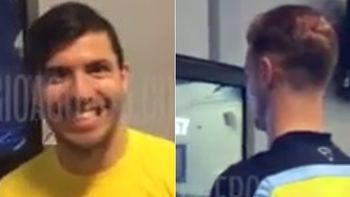 el kun agüero le gano una divertida prueba al arquero del manchester city el kun agüero le gano una divertida prueba al arquero del manchester city