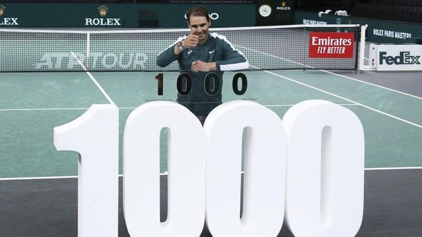 Tenis: Rafael Nadal alcanzó su triunfo número 1.000 en el circuito