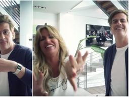 Flor Peña y Mike Amigorena, tentados en el backstage de fotos de su nueva ficción Flor Peña y Mike Amigorena, tentados en el backstage de fotos de su nueva ficción