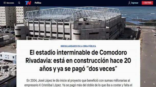 Respuesta pública a una nota de Canal 13, TN y TN.COM.AR sobre la edificación del Estadio Centenario
