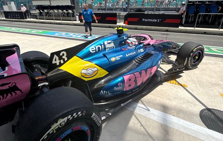 Franco Colapinto en el Gran Premio de Miami.&nbsp;