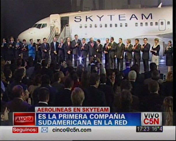 Aerolíneas Argentinas se sumó a Skyteam, la red de líneas internacionales