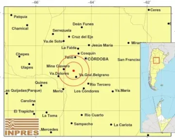 Temblor sacudió Córdoba: cuál fue la magnitud y el epicentro