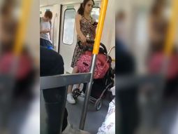Quiso escrachar a una madre en el tren y le salió muy mal