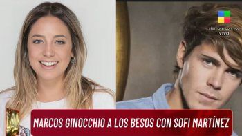 marcos ginocchio y sofi martinez, a los besos segun angel de brito marcos ginocchio y sofi martinez, a los besos segun angel de brito