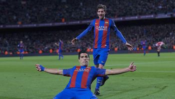 Suárez llegó a su gol número 100 con la camiseta del Barcelona Suárez llegó a su gol número 100 con la camiseta del Barcelona