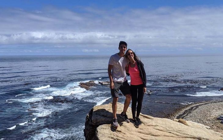 Mar&iacute;a Eugenia Franco M&oacute;naco y Pablo Alejandro G&oacute;mez, dos de los casi 70 argentinos varados en Sud&aacute;frica