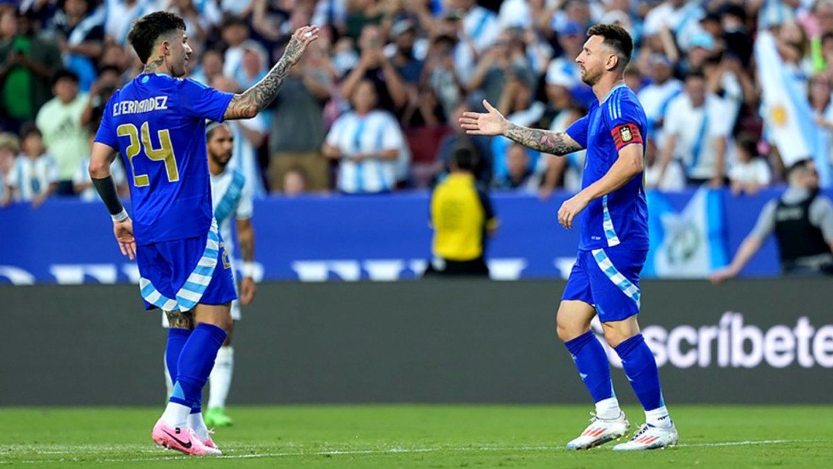 La Selección Argentina goleó a Guatemala en la última prueba antes de