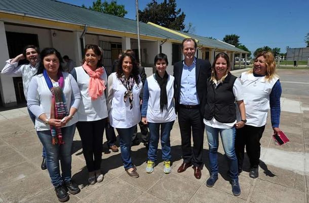 El gobernador Bordet y los docentes