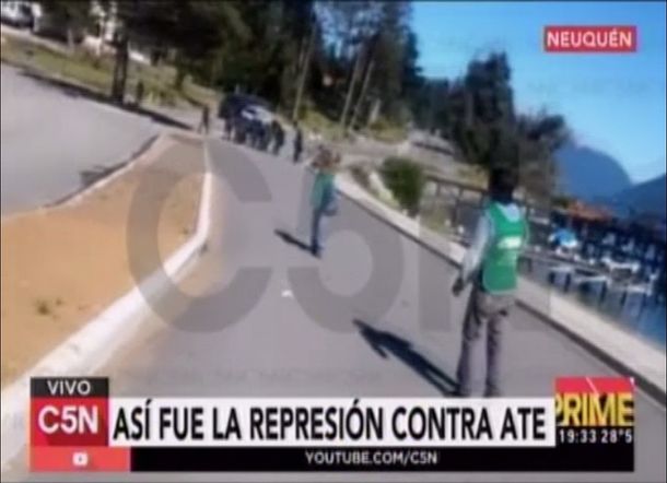 Así fue la represión a ATE en Neuquén