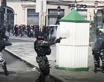 Represión en Bolivia.