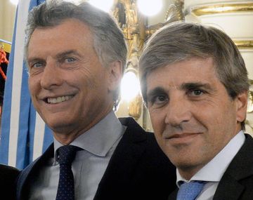 Mauricio Macri y Luis Caputo.
