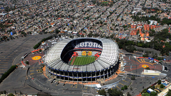 Vista aérea del Estadio Azteca. Vista aérea del Estadio Azteca.