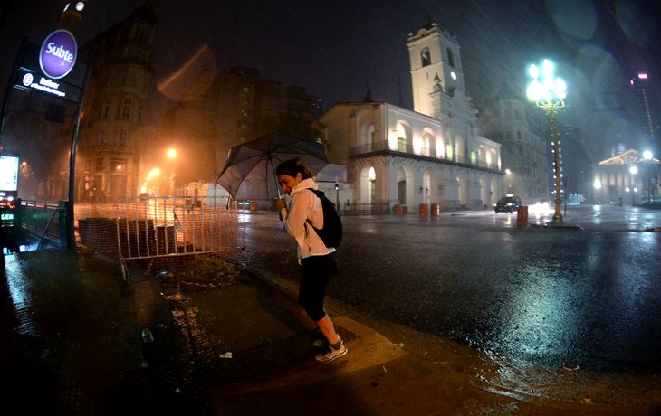 Tormenta en la ciudad de Buenos Aires
