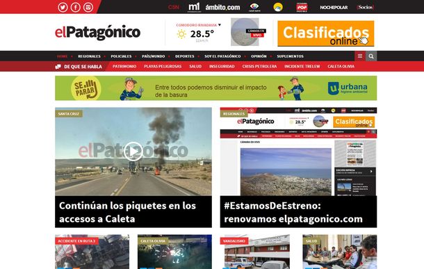 El Patagónico se renueva y te muestra en vivo Comodoro Rivadavia