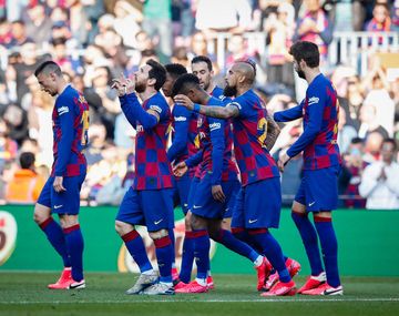 Otra exhibición de Messi en Barcelona: cuatro goles al Eibar