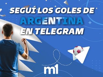 Los goles de Argentina en el Telegram de minutouno.com