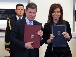 Juan Manuel Santos y Cristina Fernández de Kirchner
