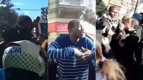 Represión a senegaleses en La Plata