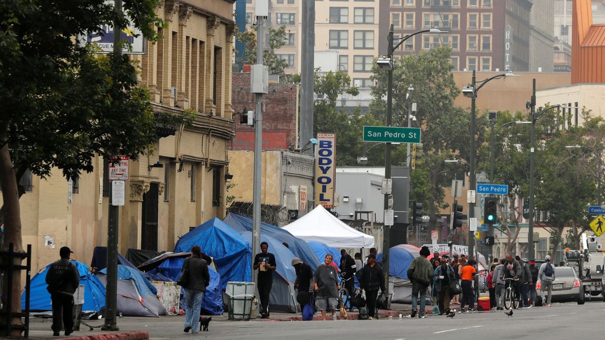 Skid Row, el mayor barrio pobre de Los Ángeles