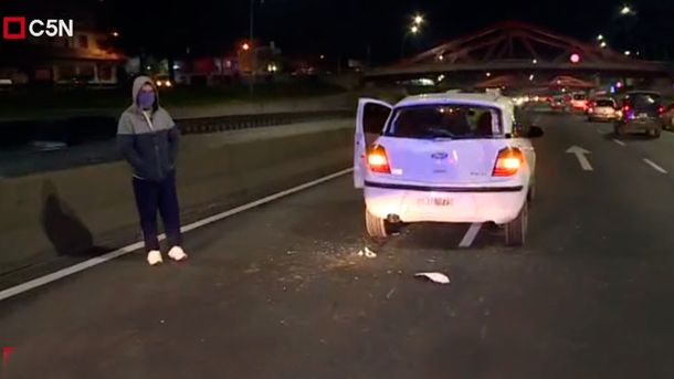 Choque múltiple en avenida General Paz y Beiró: hay un herido