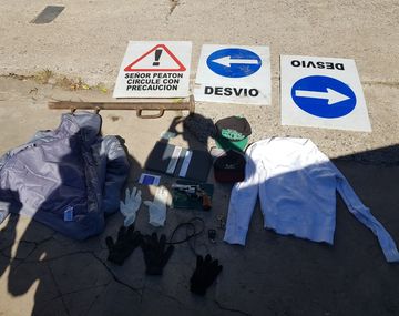 Usaban carteles viales para asaltar