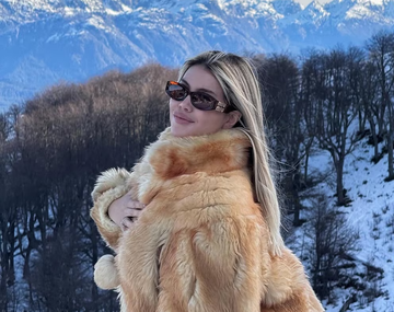 Wanda Nara y una osada sesión de fotos al límite de la censura en Villa La Angostura