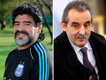 Diego Maradona y Moreno se comen un asado en Dubai