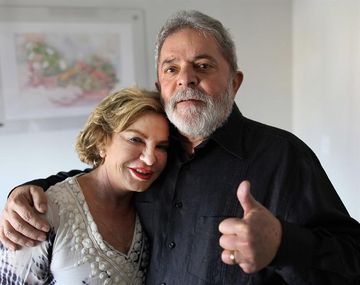 Luiz Inacio Lula da Silva y su esposa