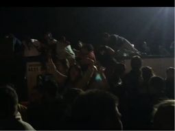 La salida del recital del Indio, un caos La salida del recital del Indio, un caos