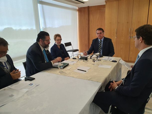 Bolsonaro se nieva a un aislamiento general por el coronavirus - Cr&eacute;dito:&nbsp;@jairbolsonaro