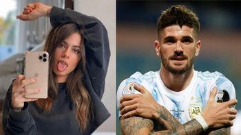 la foto de rodrigo de paul y tini stoessel con otros jugadores de la seleccion la foto de rodrigo de paul y tini stoessel con otros jugadores de la seleccion