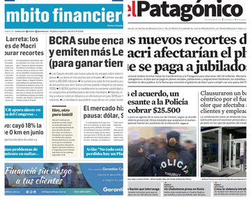 Tapas de diarios del martes 3 de julio de 2018