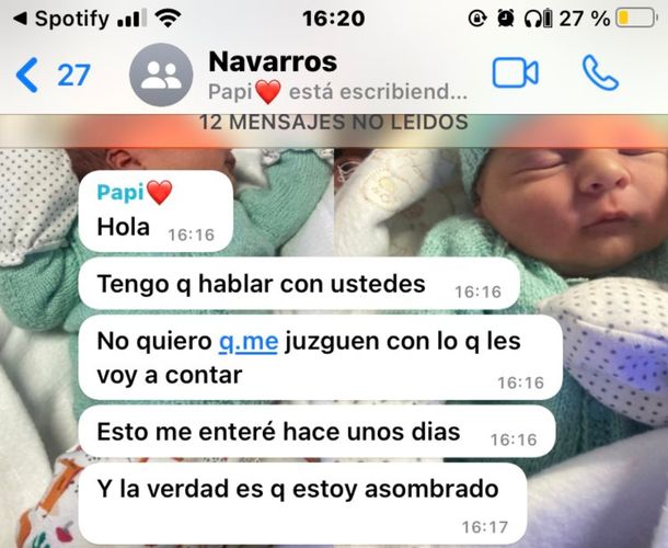 Les dio a sus hijos una inesperada noticia por WhatsApp y el chat es viral