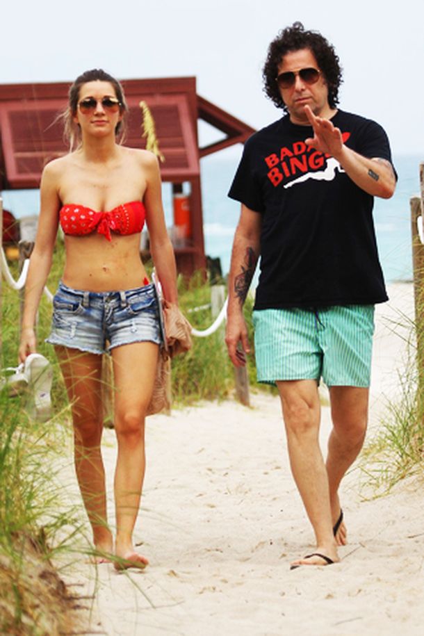 Vacaciones de Calamaro y Micaela