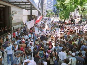 Movimientos sociales reclamaron presupuesto en Trabajo