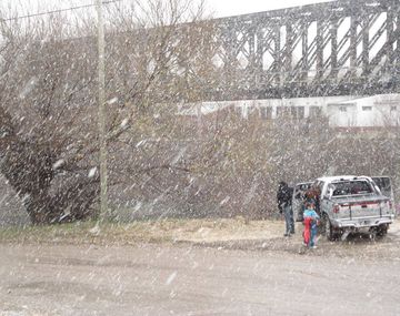 Mirá cómo nevó en algunas ciudades de Buenos Aires