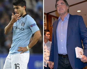 El Kun Agüero y Oliver Stone