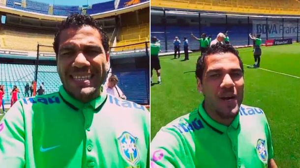 Dani Alves, emocionado con la Bombonera: Es un templo del fútbol