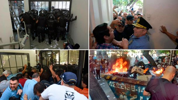 Los manifestantes denuncian la privatización del trolebus