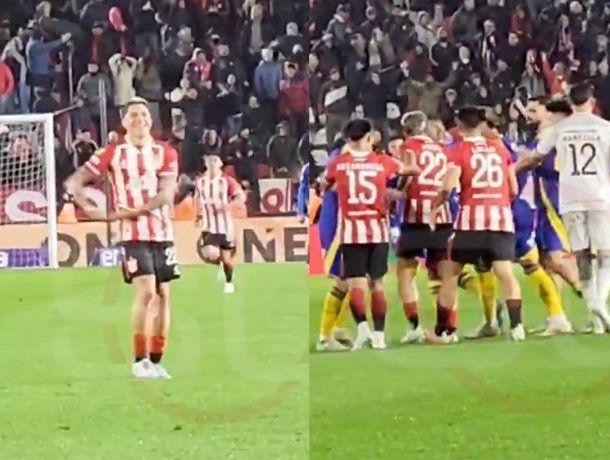 El gesto de Enzo Pérez. ¿Chicana para Boca?