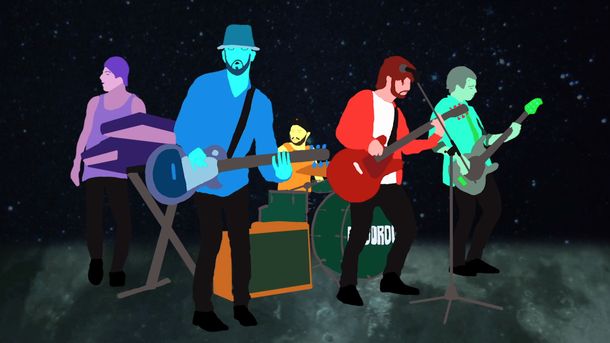 Rockeros argentinos juegan a ser un dibujito animado: mirá el video